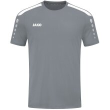 JAKO Sport-Tshirt Trikot Power (Polyester-Interlock, strapazierfähig) dunkelgrau Kinder