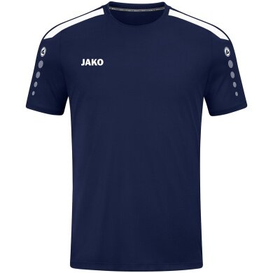 JAKO Sport-Tshirt Trikot Power (Polyester-Interlock, strapazierfähig) marineblau Kinder