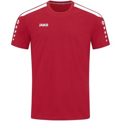 JAKO Sport-Tshirt Power (strapazierfähig, angenehmes Tragegefühl) rot Kinder