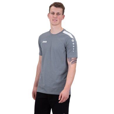 JAKO Sport-Tshirt Power (strapazierfähig, angenehmes Tragegefühl) dunkelgrau Herren