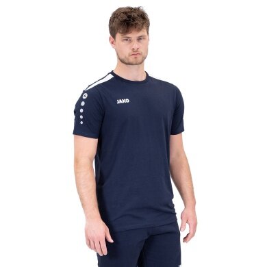 JAKO Sport-Tshirt Power (strapazierfähig, angenehmes Tragegefühl) marineblau Herren