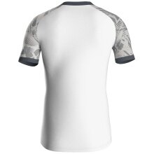 JAKO Sport-Tshirt Trikot Iconic (Polyester-Interlock) weiss/hellgrau/anthrazitgrau Kinder