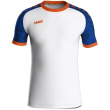 JAKO Sport-Tshirt Trikot Iconic (Polyester-Interlock) weiss/royalblau/orange Kinder