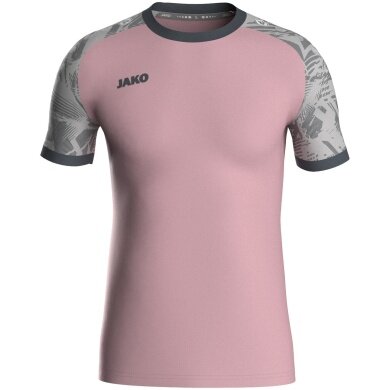 JAKO Sport-Tshirt Trikot Iconic (Polyester-Interlock) pink/grau Kinder