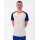 JAKO Sport-Tshirt Trikot Iconic (Polyester-Interlock) weiss/royalblau/orange Herren