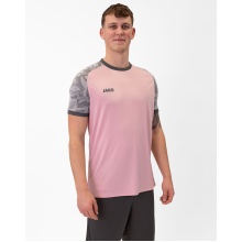 JAKO Sport-Tshirt Trikot Iconic (Polyester-Interlock) pink/hellgrau/anthrazitgrau Herren