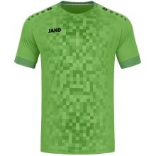 JAKO Sport-Tshirt Trikot Pixel (atmungsaktiv, schnelltrocknend) grün Kinder