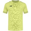 JAKO Sport-Tshirt Trikot Pixel (atmungsaktiv, schnelltrocknend) gelb Kinder