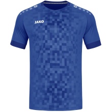 JAKO Sport-Tshirt Trikot Pixel (atmungsaktiv, schnelltrocknend) royalblau Kinder