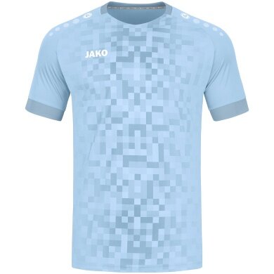 JAKO Sport-Tshirt Trikot Pixel (atmungsaktiv, schnelltrocknend) hellblau Kinder