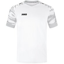 JAKO Sport-Tshirt Trikot Wild (Polyester-Stretch-Jersey) weiss/silbergrau Herren