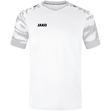 JAKO Sport-Tshirt Trikot Wild (Polyester-Stretch-Jersey) weiss/silbergrau Herren