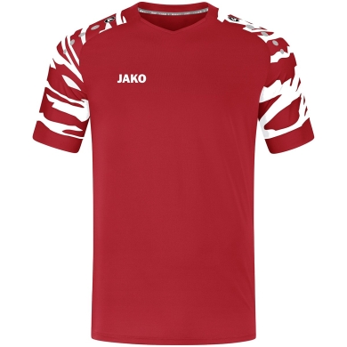 JAKO Sport-Tshirt Trikot Wild (Polyester-Stretch-Jersey) rot/weiss Herren