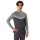 JAKO Sport-Langarmshirt Sweat Iconic (Polyester-Stretch-Fleece) anthrazitgrau/mintgrün Herren