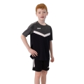 JAKO Sport-Tshirt Iconic (Polyester-Micro-Mesh) schwarz/anthrazitgrau Kinder