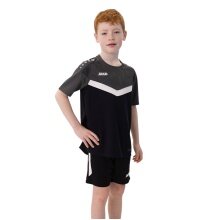 JAKO Sport-Tshirt Iconic (Polyester-Micro-Mesh) schwarz/anthrazitgrau Kinder