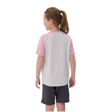 JAKO Sport-Tshirt Iconic (Polyester-Micro-Mesh) hellgrau/pink/anthrazitgrau Kinder