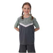 JAKO Sport-Tshirt Iconic (Polyester-Micro-Mesh) anthrazitgrau/mintgrün Kinder