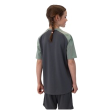 JAKO Sport-Tshirt Iconic (Polyester-Micro-Mesh) anthrazitgrau/mintgrün Kinder