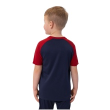 JAKO Sport-Tshirt Iconic (Polyester-Micro-Mesh) marineblau/rot Kinder