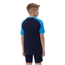 JAKO Sport-Tshirt Iconic (Polyester-Micro-Mesh) marineblau/hellblau/gelb Kinder