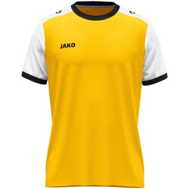 JAKO Sport-Tshirt Dynamic Trikot (Polyester-Micro-Mesh) gelb/weiss Kinder