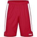 JAKO Sporthose Power (Polyester-Interlock, elastisch, schnelltrocknend) kurz rot/weiss Kinder