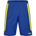 JAKO Sporthose Power (Polyester-Interlock, elastisch, schnelltrocknend) kurz royalblau/gelb Kinder