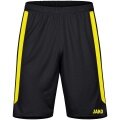 JAKO Sporthose Power (Polyester-Interlock, elastisch, schnelltrocknend) kurz schwarz/gelb Kinder