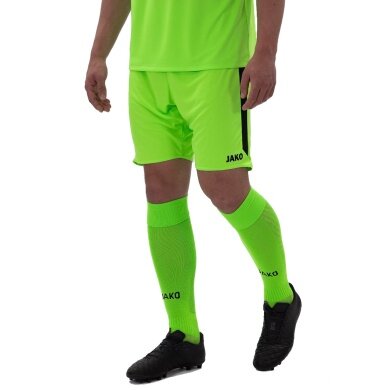 JAKO Sporthose Power (Polyester-Interlock, elastisch, schnelltrocknend) kurz neongrün Herren