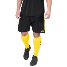 JAKO Sporthose Power (Polyester-Interlock, elastisch, schnelltrocknend) kurz schwarz/gelb Herren