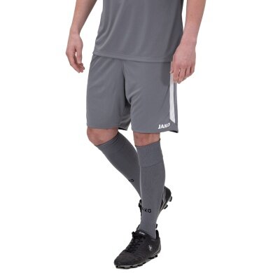 JAKO Sporthose Power (Polyester-Interlock, elastisch, schnelltrocknend) kurz dunkelgrau Herren