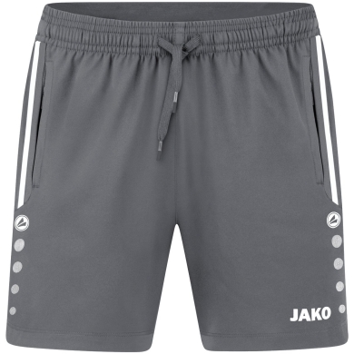 JAKO Sporthose Short Allround (Stretch-Micro-Twill) kurz anthrazitgrau Damen