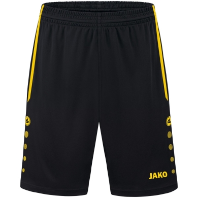 JAKO Sporthose Short Allround (Polyester-Interlock, Ohne Innenslip) kurz schwarz/gelb Herren