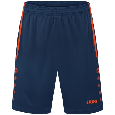 JAKO Sporthose Short Allround (Polyester-Interlock, Ohne Innenslip) kurz navyblau/orange Herren