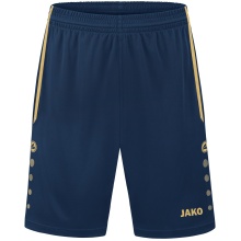 JAKO Sporthose Short Allround (Polyester-Interlock, Ohne Innenslip) kurz navyblau/gold Herren