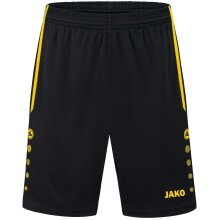 JAKO Sporthose Short Allround (Polyester-Interlock, Ohne Innenslip) kurz schwarz/gelb Jungen