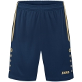 JAKO Sporthose Short Allround (Polyester-Interlock, Ohne Innenslip) kurz navyblau/gold Jungen