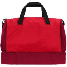 JAKO Sporttasche Iconic mit Bodenfach (Größe S - 30 Liter) rot/weinrot - 45x24x37cm