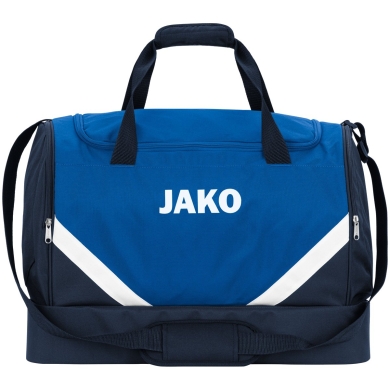 JAKO Sporttasche Iconic mit Bodenfach (Größe L - 85 Liter) royalblau/marineblau - 65x30x44cm