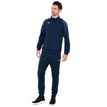 JAKO Trainingsanzug Polyester Classico (Jacke und Hose, 100% Polyester) marineblau Herren