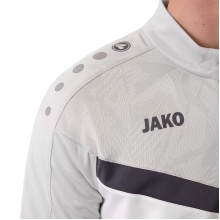 JAKO Trainingsanzug Polyester Iconic (Jacke und Hose, sportiver Schnitt) weiss/grau Herren