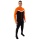 JAKO Trainingsanzug Polyester Iconic (Jacke und Hose, sportiver Schnitt) schwarz/orange Herren