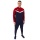 JAKO Trainingsanzug Polyester Iconic (Jacke und Hose, sportiver Schnitt) marineblau/rot Herren