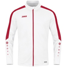 JAKO Trainingsanzug Polyester Power (Jacke und Hose) weiss/rot Herren