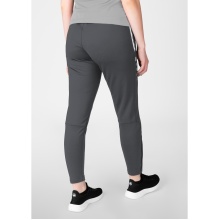 JAKO Trainingshose Pant Allround (Polyester-Terry, hoher Tragekomfort) lang anthrazitgrau Damen