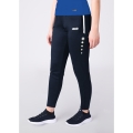 JAKO Trainingshose Pant Allround (Polyester-Terry, hoher Tragekomfort) lang marineblau Damen