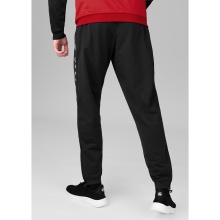 JAKO Trainingshose Allround (100% Polyester) lang schwarz/weiss Herren