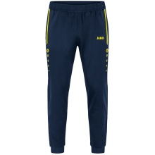 JAKO Trainingshose Allround (100% Polyester) lang marineblau/gelb Kinder