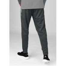 JAKO Trainingshose Pant Allround (Polyester-Terry, hoher Tragekomfort) lang anthrazitgrau Herren